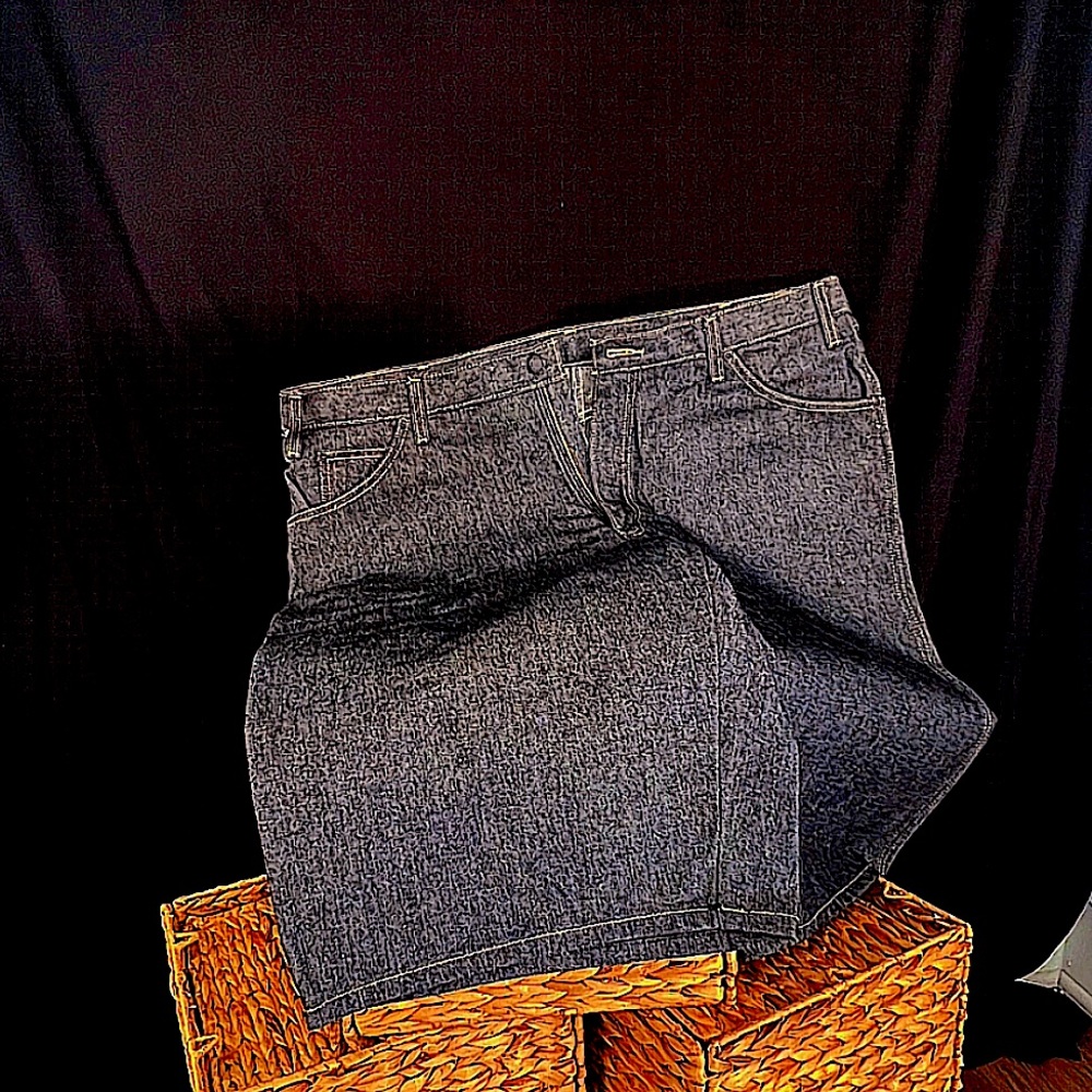 Dark Navy Blue Jean Shorts, Size 38